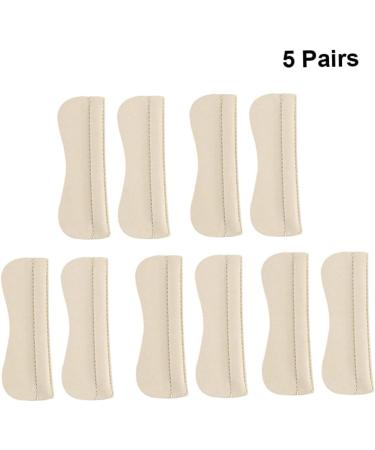 Shop 5 Pairs Heel Pad Shoe Inserts - Silicone Gel Cushions for Women & Men - Comfort for High Heels Boots & Pumps - Buy Online on GoSupps.com
