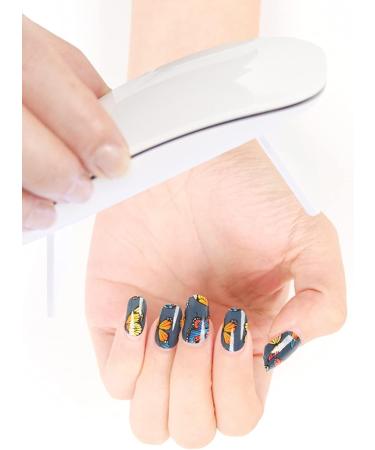 Kalolary 20PCS Butterfly Blue Nail Gel Polish Strips - Self-Adhesive Full Wraps for UV/LED Lamp - Nail Adhesive Wrap Stickers for Cured Gels - Buy Online on GoSupps.com