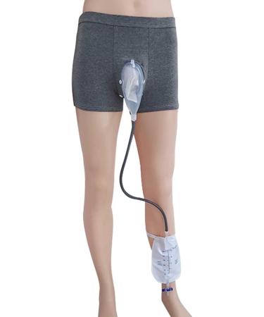 Urinals Collector Bags for Men Reusable Wearable Pee Drainage Bag System(Small)