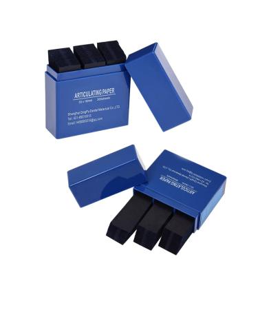 OmeHoin 2 Boxes Articulating Paper Dental 600 PCS Dental Bite Articulating Paper Strips Dental Care Strips (Blue) Blue