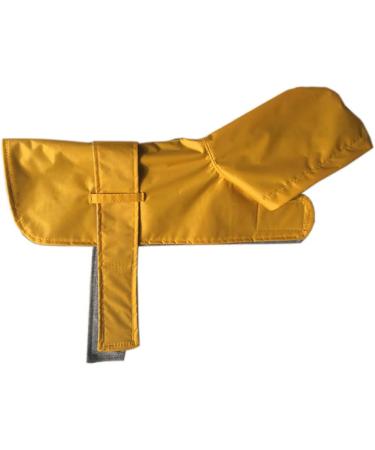 LeerKing Hooded Dog Raincoat | Waterproof Jacket with Cotton Lining | 10 Sizes | Leash Hole | Yellow | Medium - Buy Online on GoSupps.com