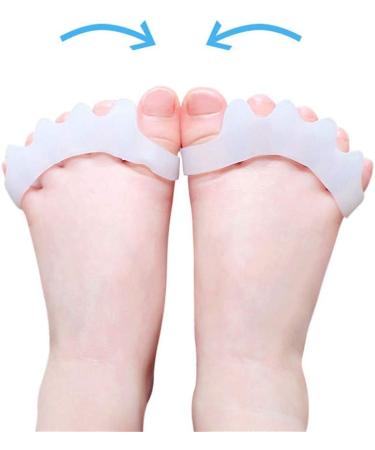 Pack of Gel Toe Separators for Big Toe Pain Relief - Unisex Foot Care Solution for Men & Women - International Shipping Available - Buy Online on GoSupps.com