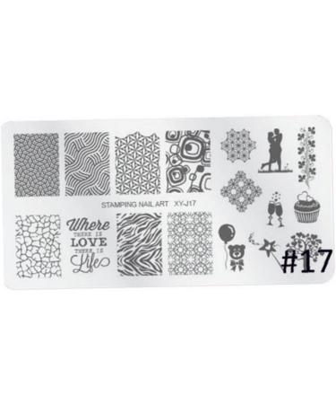 12x6cm Flower Nail Art Stamping Templates - 16 Designs for Perfect Manicure | International Shipping Available - Buy Online on GoSupps.com
