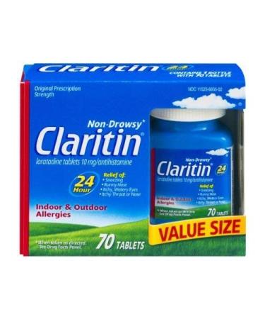 Claritin 24 Hour Non Drowsy Allergy Tablet 70 Count