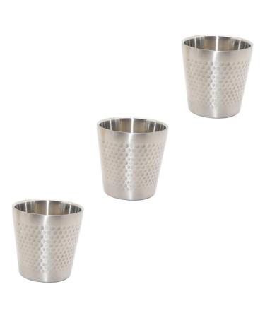 Minkissy 3 Stk Sausage Shell Razor cup shell shaving soap holder Soap cup cup of shaving soap shaving foam cup container for shaving soap stainless steel 304 simple soap shell man