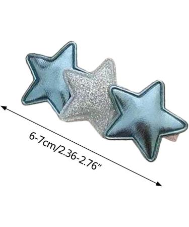 Hair Bangs Clip Star Hair Clip Star Barrettes Star Hairpin Star Bobbys Pin Y2kHair Clip Star Duckbill Clip Y2kBarrettes Blue - Buy Online on GoSupps.com
