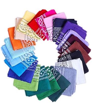Beelooom 18Pc Men and Women Multifunctional Scarf Printed Headscarf Handkerchief Turban Hair Band Dust Mask (Random Color) - Buy Online on GoSupps.com