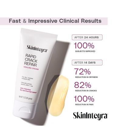 SkinIntegra Rapid Crack Repair Foot Cream - Extra Strength 25% Urea + Lactic Acid - 3 oz - Buy Online on GoSupps.com