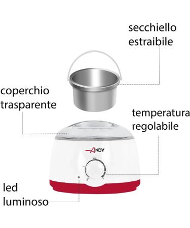 Anyskin Depilation Kit: Professional Wax Warmer & Brazilian Wax Beans 1kg - Complete Epilation Set - Buy Online on GoSupps.com