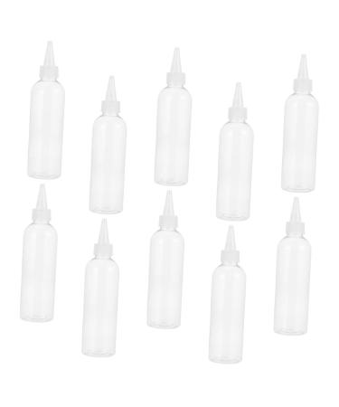 SAFIGLE 10 pi ces Bouteilles Plastique Transparentes Lot pour Application Liquide Permanente Cheveux Lotion Cosm tique Flacons Souples pour Coiffure et Soins