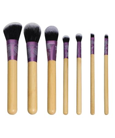 7 pieces of makeup brush set Carving pattern powder powder blusher eye shadow beauty brush tool