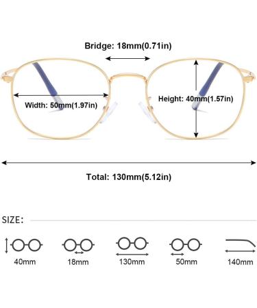 Magimodac Women s Blue Light Filter Reading Glasses | Oval Metal Computer Glasses with Strength Options 1.0+ to 4.0 | Stylish Visual Aid - Buy Online on GoSupps.com
