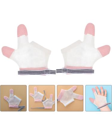 SUPVOX Baby Mittens - Finger Sucking & Nail Biting Stop Gloves for Kids (Pink, 10x10CM) - Buy Online on GoSupps.com