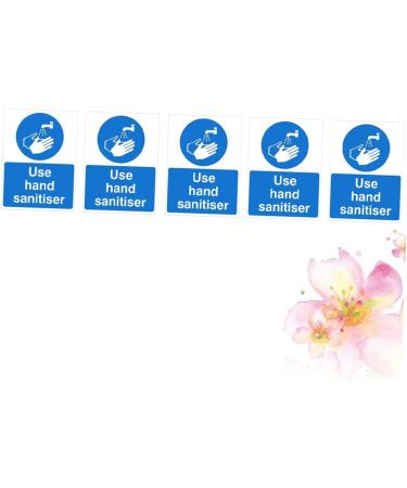 Healvian 5pcs Hand Sanitzer Poster Stickers Decal Safety Informative Sign Wash Your Hands Sign Bathroom Sink Sticker Hand Sanitiser Decals Pvc Safety Warning Decals Use Hand Sanitiser Sign 20X15X1cm As Shown 5pcs - Buy Online on GoSupps.com