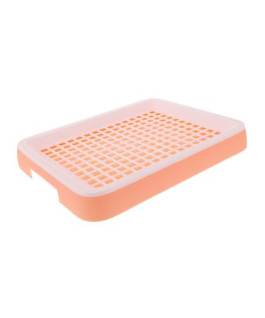 INOOMP Box Hamster Toilet Pet Accessories Cup Guinea Bunny Cage Indoor Animal Kit Tub Pink Pp Small Cage 24.5X19.5X3CM Pink