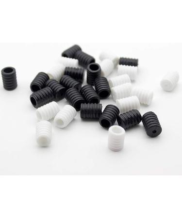 MBBEST 100PCS Cord Locks Silicone for Drawstrings - Adjustable Non Slip Stopper & Lanyard Buckle Barrel Connectors (50 Black 50 White) - Buy Online on GoSupps.com