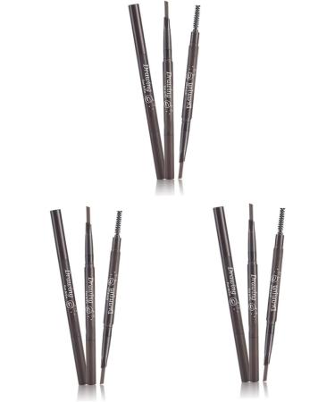 Didiseaon 3pcs 2 1 Eyebrow Pencil Brush Scissor Bumper Eyebrow Pencils To Rotate Five Colors Makeup Tools - Buy Online on GoSupps.com