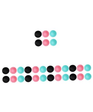 FRCOLOR 30 Pcs scrub pad makeup brush scrubber silicone makeup applicator cosmetic brush cleaner brush washing mat make up Makeup Tool Cleaner cleansing scrub cup