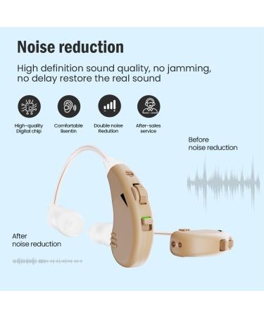 Jinghao Sound Amplifier - High-Quality Ear Enhancer with Surround Noise Support & USB Charging (Beige) - International Shipping Available - Buy Online on GoSupps.com