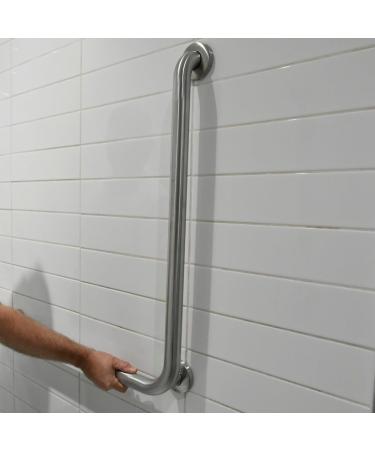 StreamWay L-Shapped Stainless Steel Bathroom Grab Bar 36 inch - Buy Online on GoSupps.com