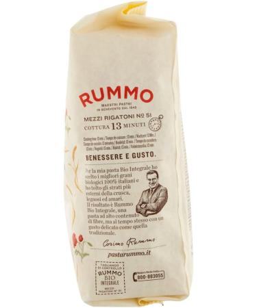  Italian Gourmet E.R. Rummo Pasta Integrale Mezzi Rigatoni No. 51 Pack of 20 Whole Grain Pasta 500g + Italian Gourmet Polpa 400g - Buy Online on GoSupps.com