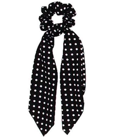 Hair Scrunchies Scarf Hair Ties 2 in 1 Vintage Ponytail Holder with Bows Hair Scrunchy Accessories Ropes for Women - Buy Online on GoSupps.com