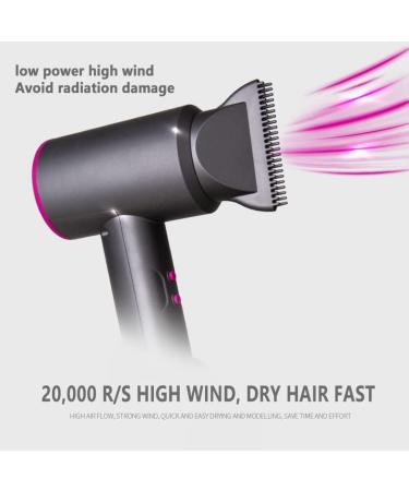 Portable Hair Dryer Wireless Hot and Cold Air Hair Dryer Travel Rechargeable Hair Dryer Low Power Cordless Hair Dryer Gray - Buy Online on GoSupps.com