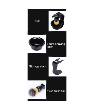 3 Pieces Shaving Brush Set | Complete Shaving Kit for Men | Beard Brush & Safety Stand - Buy Online on GoSupps.com