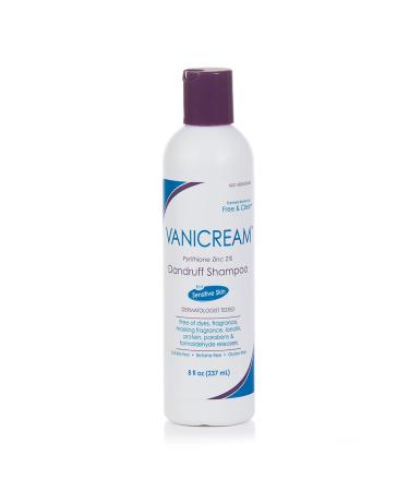 Vanicream Medicated Dandruff Shampoo, Maximum OTC Strength, Pyrithione Zinc 2%, Unscented, 8 Fl Oz