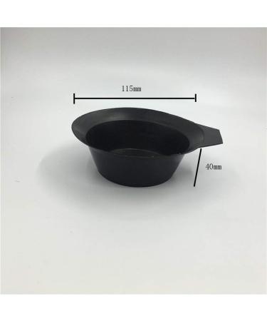 6-Piece Hair Color Bowl Set - Plastic Mixing Bowls for Dyeing, Coloring, and Oil Treatments - Salon Quality Tools in Black - Buy Online on GoSupps.com