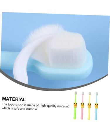 Gleavi 4-Piece Cartoon Baby Toothbrush Set - Ultra Soft Adult & Child Portable Toothbrush for Kids & Toddlers - Perfect Oral Care Tool - Buy Online on GoSupps.com
