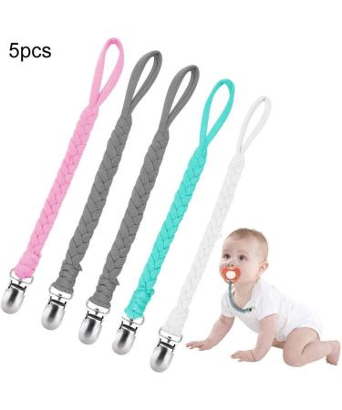 Clicitina Multicolored Hand Woven Baby Pacifier Rope with Bow - Anti-Drop for Kitchen Dining & Bar - UJD97 - Buy Online on GoSupps.com