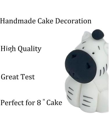 Personalised Zebra Cake Topper - Edible Jungle Animal Birthday Decoration with an Edible Glue - Baby Shower Party Supplies - Buy Online on GoSupps.com