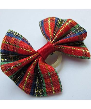 Chenkou Craft 20pcs Puppy Yorkie Dog Hair Bow Set with Rhinestone - Pet Grooming Accessories in Mix Colors and Patterns - Buy Online on GoSupps.com