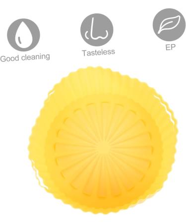 Zerodeko Pot Design Washable Handle Air Non-Stick Accessory Silicone Kitchen Mat Household Bowl Yellow 19X19X7CM - Buy Online on GoSupps.com
