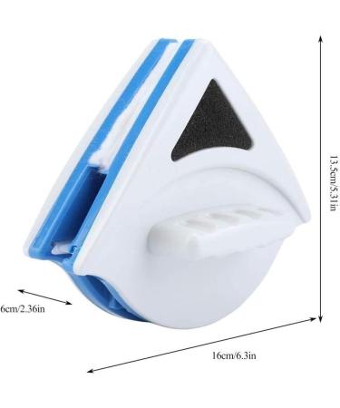 Triangle Shape Glass Wiper Double-Side Magnetic Window Cleaner Cleaning Brush for Home - Buy Online on GoSupps.com