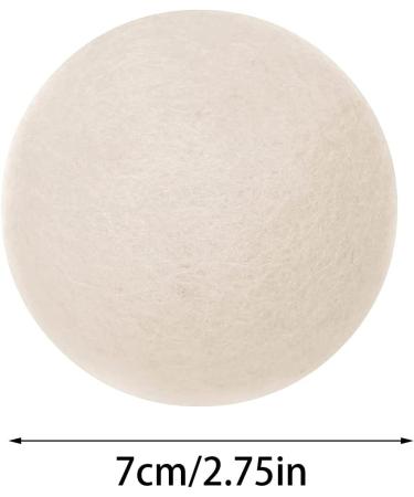 Natural Wool Dryer Balls White Laundry Balls Large Reusable Dryer Tumble Balls for Washing Pack of 6 - Buy Online on GoSupps.com