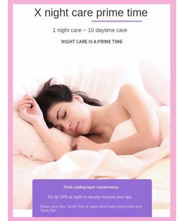 Lip sleeping mask hydrating and moisturizing lip mask repair dry and cracked lips reduce lip wrinkles and dead skin care for lips (Pink) - Buy Online on GoSupps.com