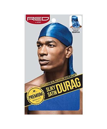 KISS RED Premium Silky Satin Durag Royal Blue