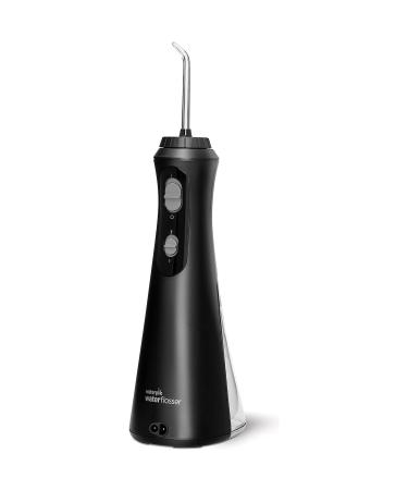 Waterpik Cordless Plus Water Flosser with 4 Flossing Tips Rechargeable and Portable for Travel and Home ADA Accepted Black WP-462 Satin Black