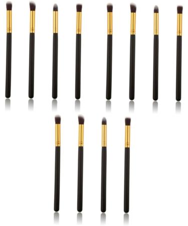 FOYTOKI 12 Pcs Eye Make-up Brush Kit Creme Eyeshadows Eyeliner Makeup Pencil Glitter Eyeshadow Black - Buy Online on GoSupps.com