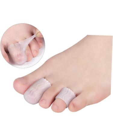 Gel Toe Cap Protector 4 Pairs - Silicone Toe Sleeves for Ingrown Toenails & Hammer Toes - Buy Online on GoSupps.com