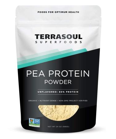 Terrasoul Superfoods Organic Pea Protein 1.5 Lbs - European Sourced | Unflavored | Smooth Texture