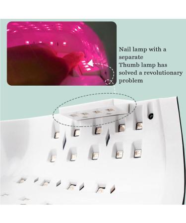 LED Gel Nail Lamp 86W Rechargeable Cordless UV Nail Dryer 18000mAH Wireless Fast Nail Polish Curing Lamp Professional Nail Art Manicure Tools - Buy Online on GoSupps.com
