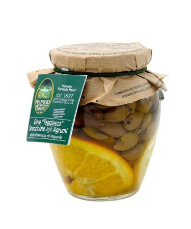 Citrus pitted Taggiasca olives 270g
