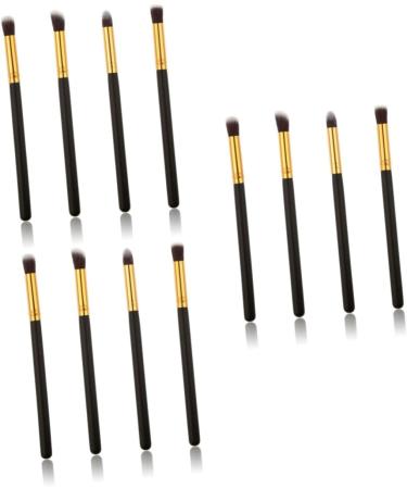 LALADEFIEE 12 Pcs Eye Make-up Brush Kit Eyeliner Brushes Creme Eyeshadows Eye Make- up Brush Kit Black - Buy Online on GoSupps.com