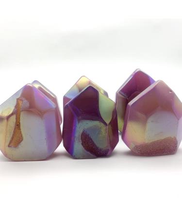 Gems for Decoration Natural Aura Electroplating Geode Agate Point Cluster Raw Quartz Polished Decoraction Decor s Aura Crystal