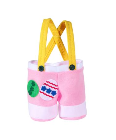 Alipis Trousers for Age Themed Kids Party Lovely Portable Style Candy Bag Suspender on Cartoon Storage 18X15X7CM Pink