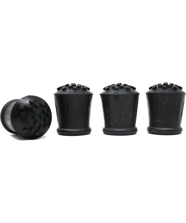 fiXte Heavy Duty 19mm Black Rubber End Ferrule for Walking Stick Cane Crutch Hiking Pole (Pack of 4) - Buy Online on GoSupps.com