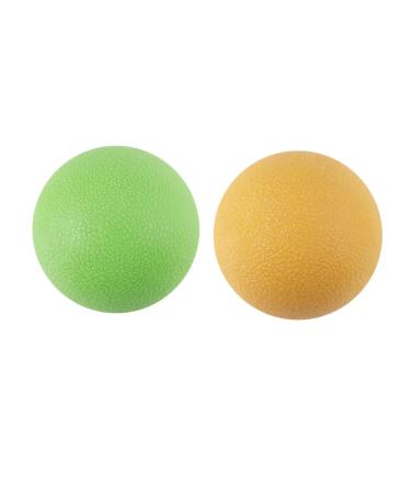 Beaupretty 2st back roller grill forks massage balls Massage ball relaxation ball pilates accessories ACHATION PENTER Perfect self-massage tool cycling outfit yoga gymnastics ball medium green